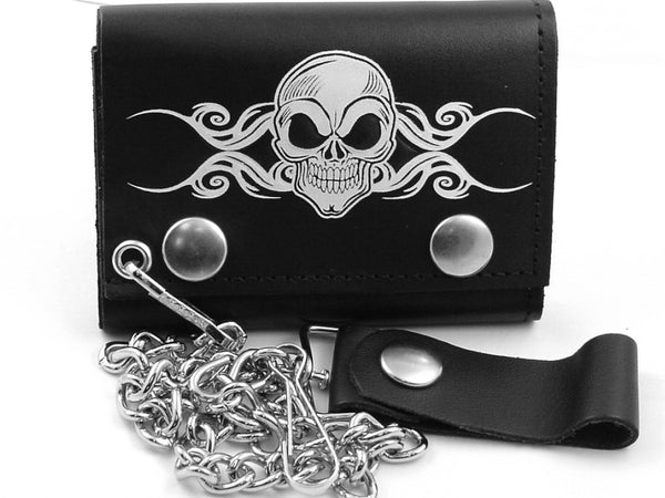 Silver Skull of Death Jean and Wallet Chain – Bewild