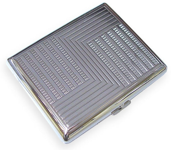 Brushed Steel Cigarette Case (For Regular Sized, 100s, and 120s) – Bewild