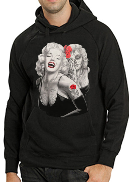 Marilyn Monroe Smile Now Cry Later Adult Hoodie