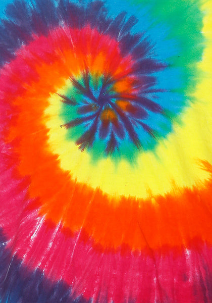 Rainbow Spiral tie dye t-shirt