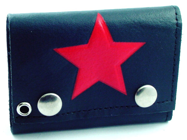 Red Star Genuine Leather Chain Wallet – Bewild
