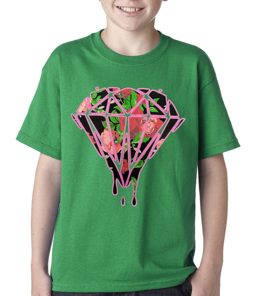 Roses Dripping T-shirt – Kids Diamond Bewild