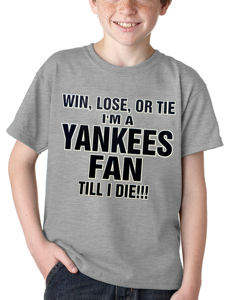 Yankee Fan Till I Die Mens T-shirt