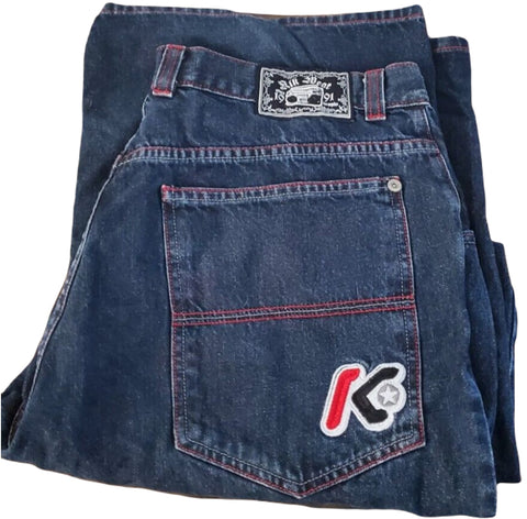 Kikwear 23" Bottom Blue Denim Jeans