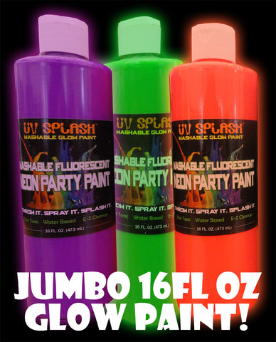 Black Light Paint - Washable Fluorescent - 5 Gallon Purple, Paint Party  Paint