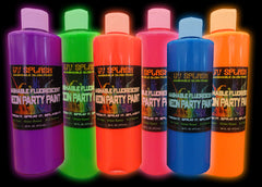Glow Paint – 4 oz – neon glow-in-the-dark fluorescent specialty paint -  ViziGlow
