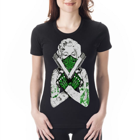 Marijuana Monroe "Gangster" Girl's T-Shirt