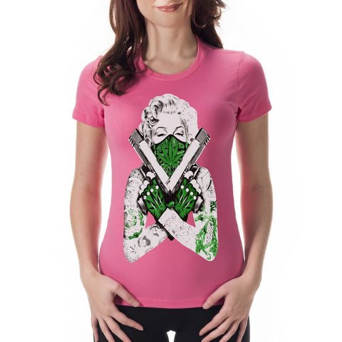 Marijuana Monroe "Gangster" Girl's T-Shirt