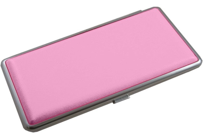 Women's PU Leather Cigarette Case Pink, 20 Cigarette Box Pink