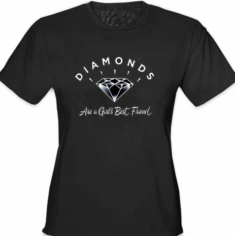 Diamonds Are A Girl's Best Friend Girl's T-Shirt