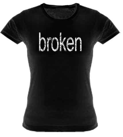 Distressed Broken Girls T-Shirt