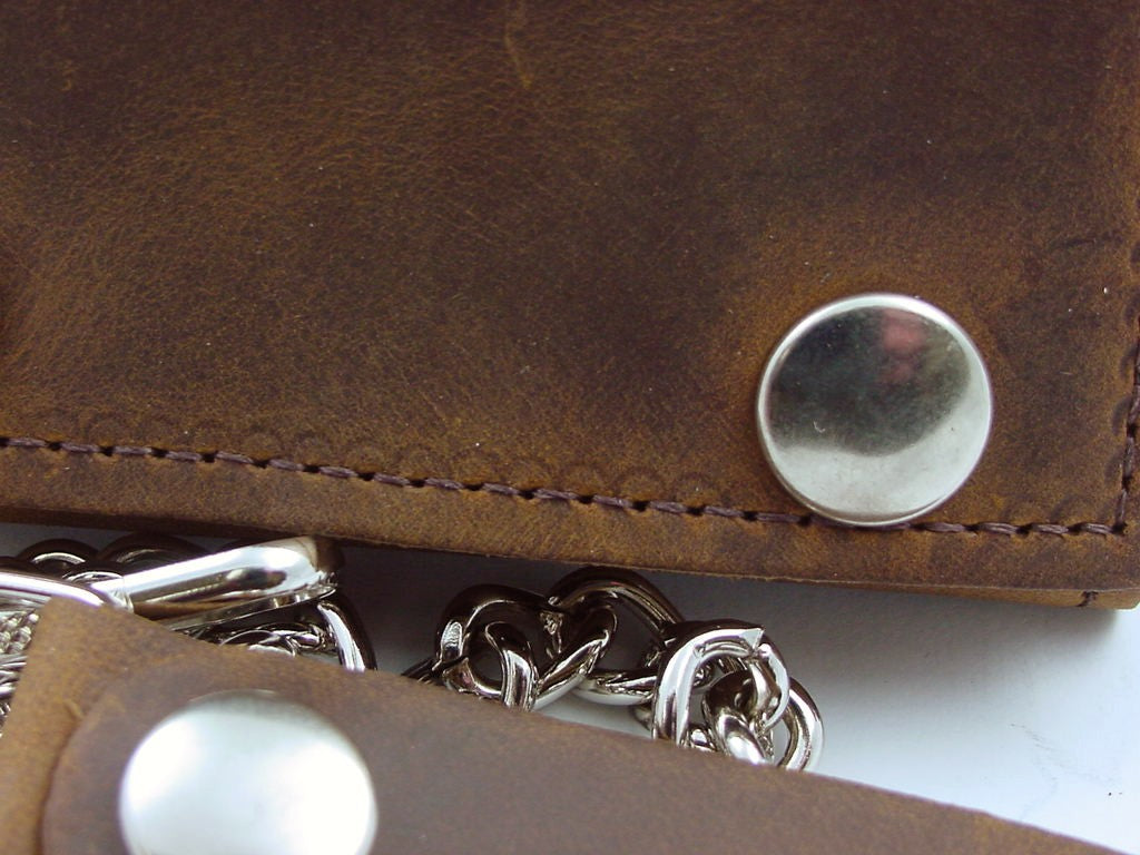 Vintage Leather Chain Wallet – Bewild