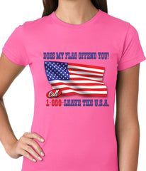 Does My Flag Offend You? Ladies T-shirt