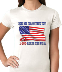 Does My Flag Offend You? Ladies T-shirt