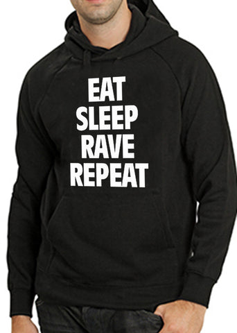 Eat Sleep Rave Repeat Adult Hoodie