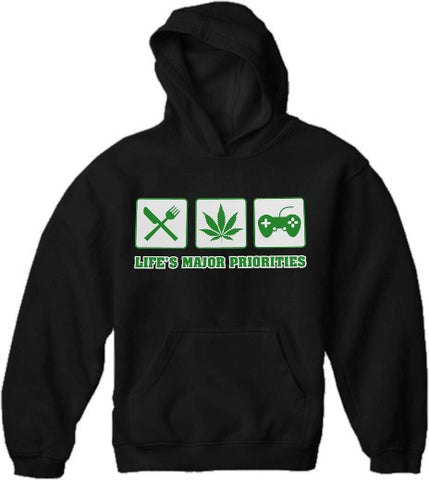 Eat, Smoke Weed & Play Video Games Hoodie