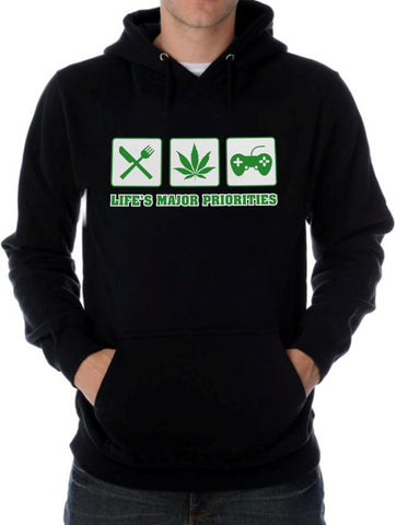 Eat, Smoke Weed & Play Video Games Hoodie