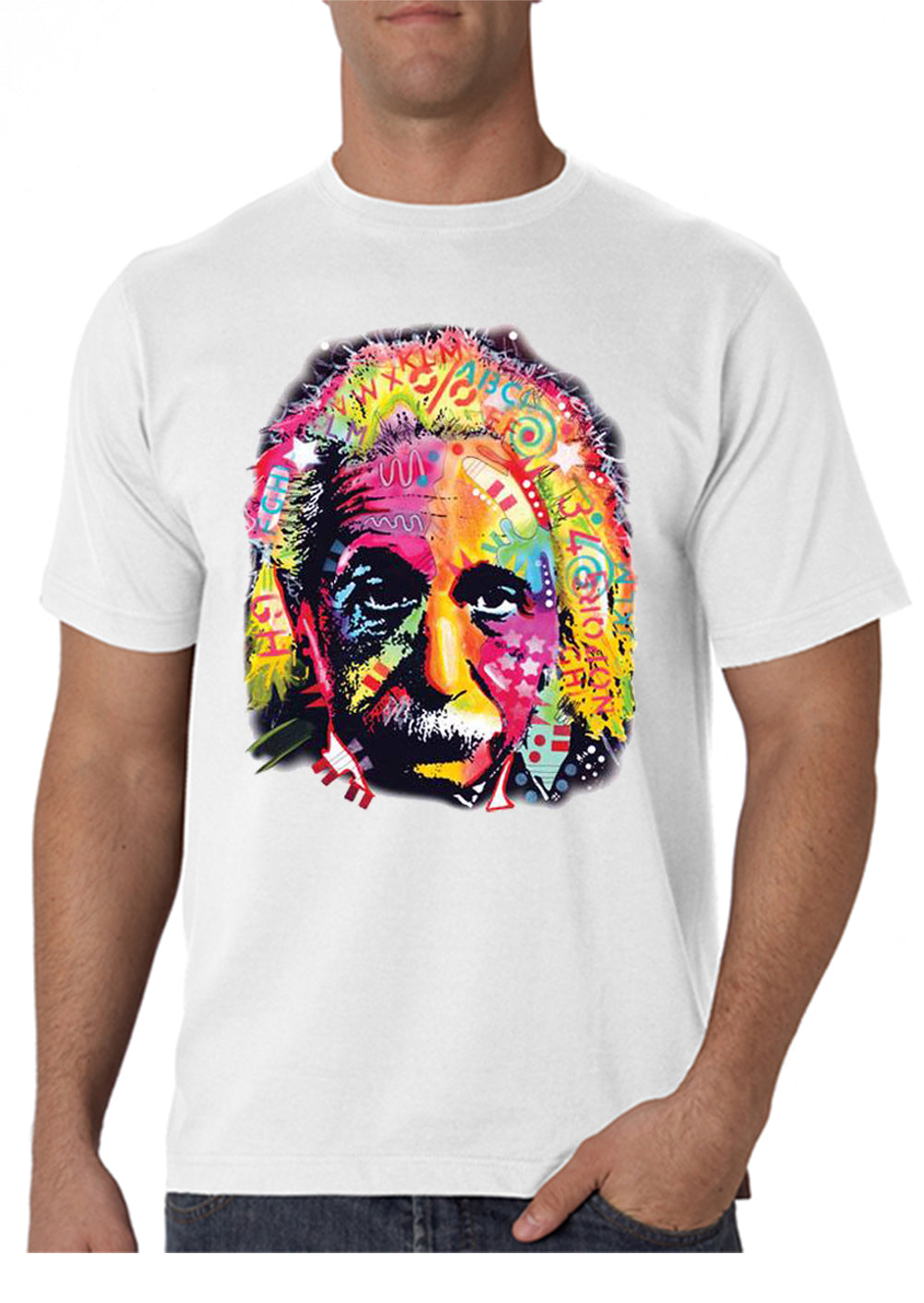 New mp t-shirt - Exclusive texture Albert Einstein 