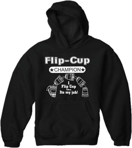 Flip Cup Champion Adult Hoodie