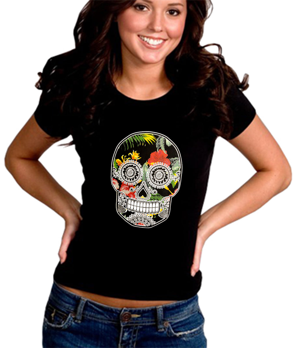 Girls discount skull top