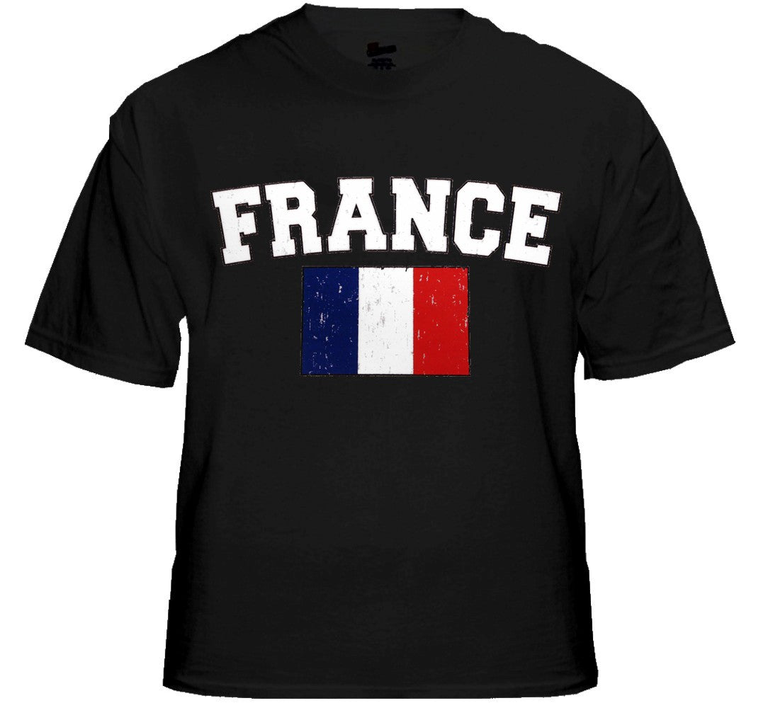 France Vintage Mens T-Shirt Flag Bewild International –