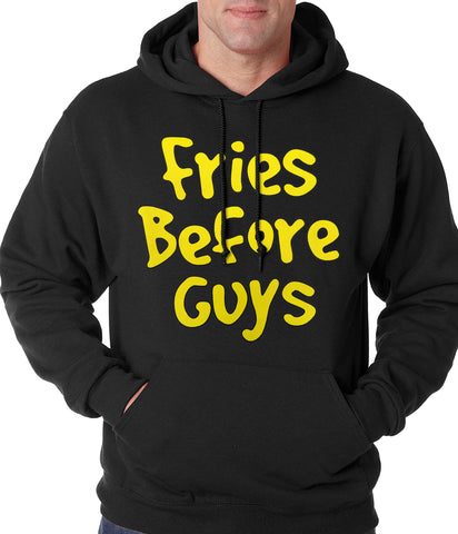 Fries Before Guys Adult Hoodie