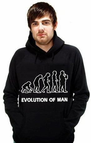 Funny NoveltySweatshirts - Evolution of Man Hoodie