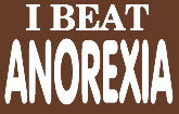 I Beat Anorexia Girls T-Shirt