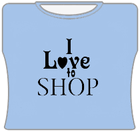 I Love To Shop Girls T-Shirt