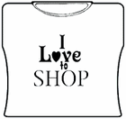 I Love To Shop Girls T-Shirt