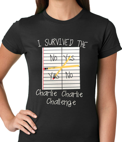 I Survived Charlie Charlie Ladies T-shirt