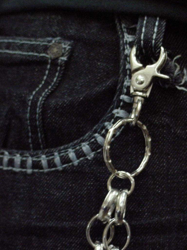 Silver Skull of Death Jean and Wallet Chain – Bewild