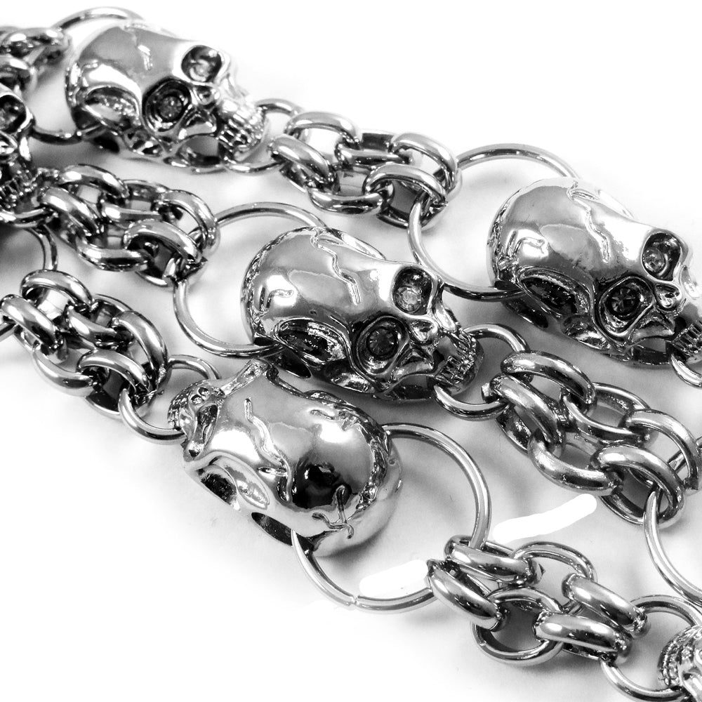 Skull Pile Chain of Skulls 30 inch Jean Chain – Bewild