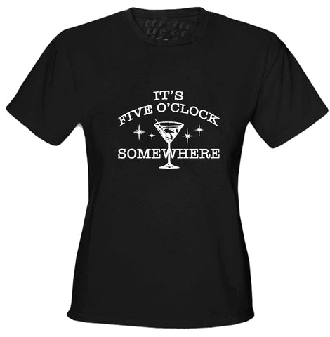 It's 5 O'clock Somewhere Girls T-Shirt