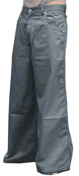 Kikwear 32'' Twill Old Skool Pants (Charcoal Grey)