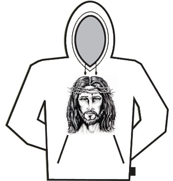 Large Jesus Crown Of Thorns Hoodie