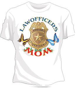 Law Officers Mom Girls T-Shirt