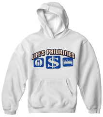 Life's Priorities - Eat, Sleep & Make Money Girls Hoodie