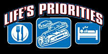 Lifes Priorities Racing T-Shirt