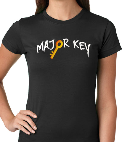 Major Key To Succes Emoji Key Ladies T-shirt