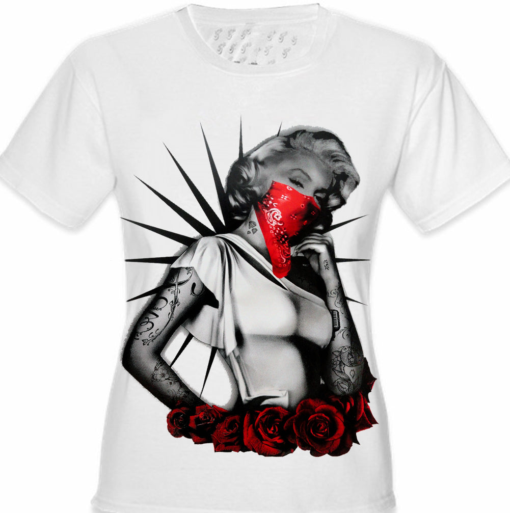 Marilyn Monroe Red Girl\'s T-Shirt – Bewild Roses