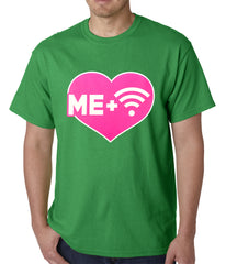 Me + Wifi = <3 Mens T-shirt