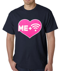 Me + Wifi = <3 Mens T-shirt