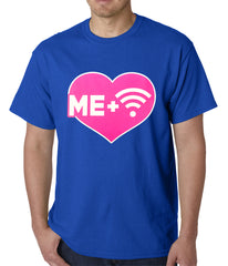 Me + Wifi = <3 Mens T-shirt