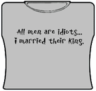 Men Are Idiots Girls T-Shirt