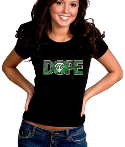 Pot Leaf Dope Diamond Girl's T-Shirt