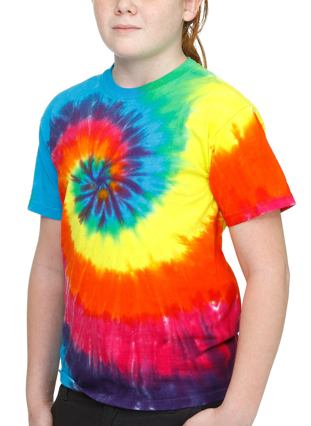Dawn Swirl Youth tie dye t-shirt