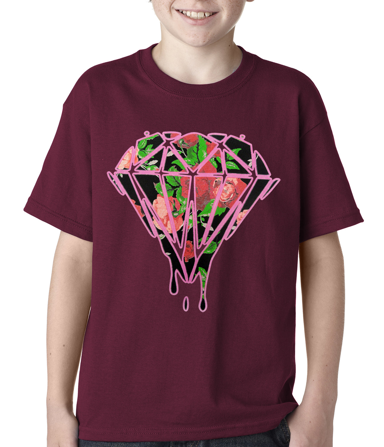 Roses Dripping Diamond – Kids Bewild T-shirt