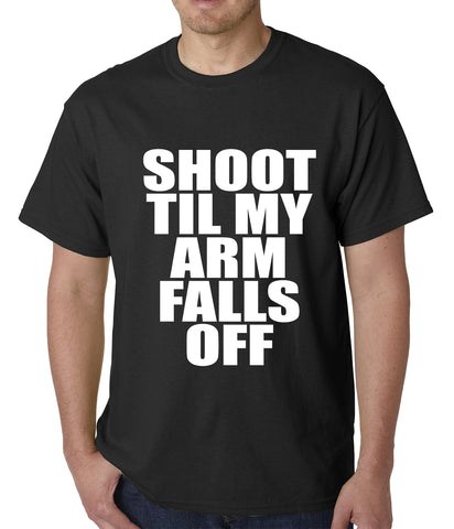 Shoot Til My Arm Falls Off Basketball Mens T-shirt