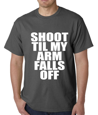 Shoot Til My Arm Falls Off Basketball Mens T-shirt